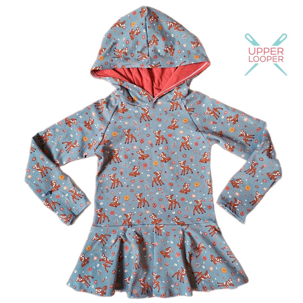 Fall Deer Hooded Peplum