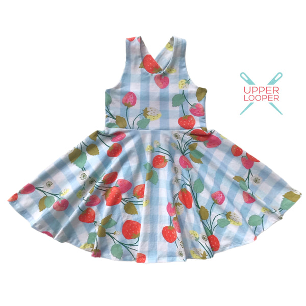 RTS size 4 Strawberry Patch dress