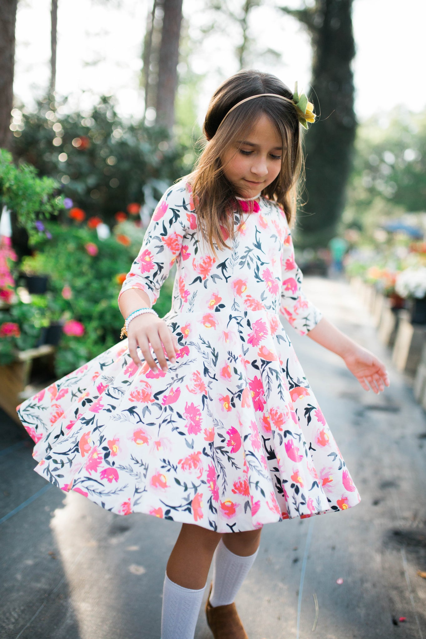 Spring Flowers Twirl Dress