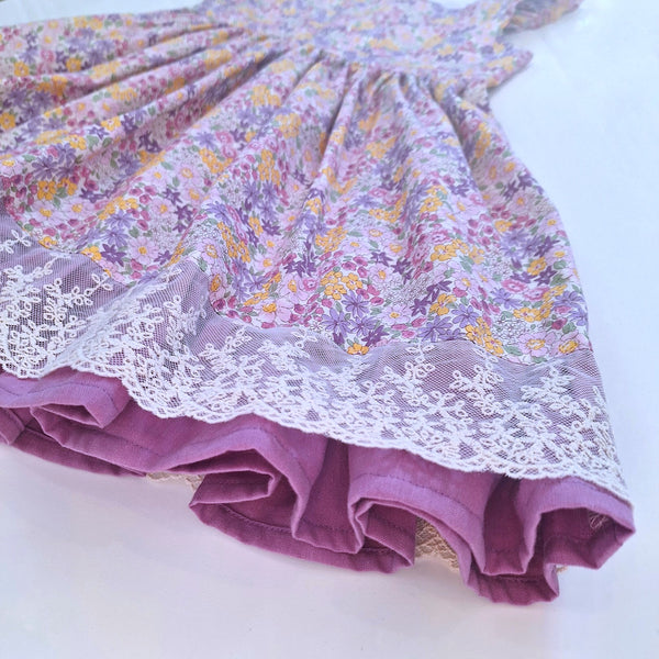 Lilacs and Buttercups Spring Dress