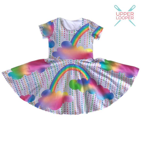 RTS size 4 Rainbow Dots dress