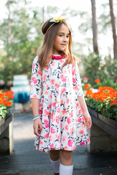 Spring Flowers Twirl Dress