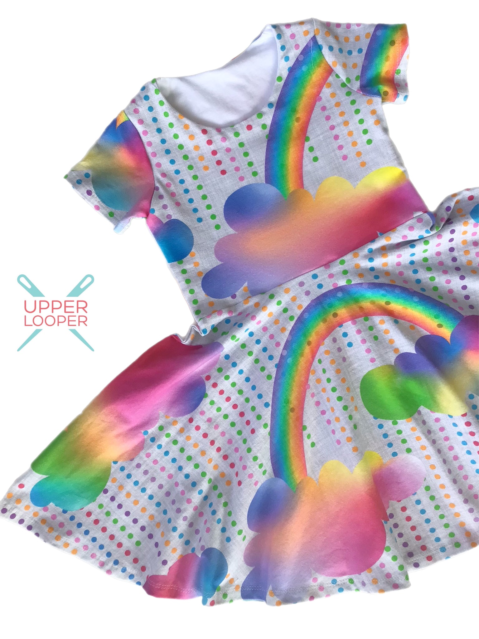 RTS size 4 Rainbow Dots dress