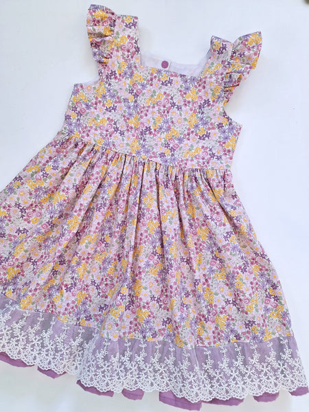 Lilacs and Buttercups Spring Dress