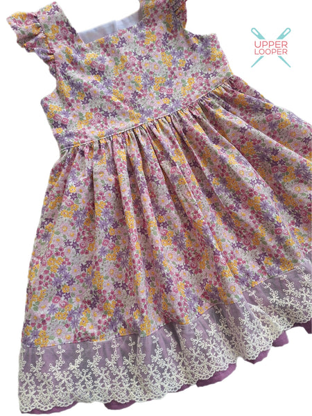 Lilacs and Buttercups Spring Dress