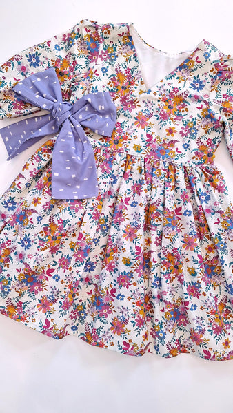 Spring Bouquet Wrap Dress