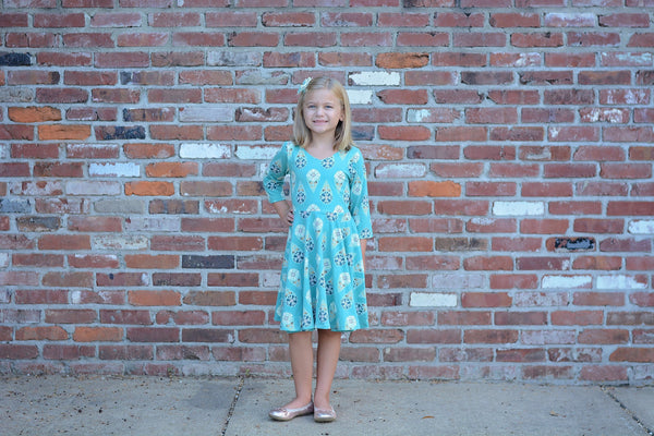 Turquoise Twirl Dress